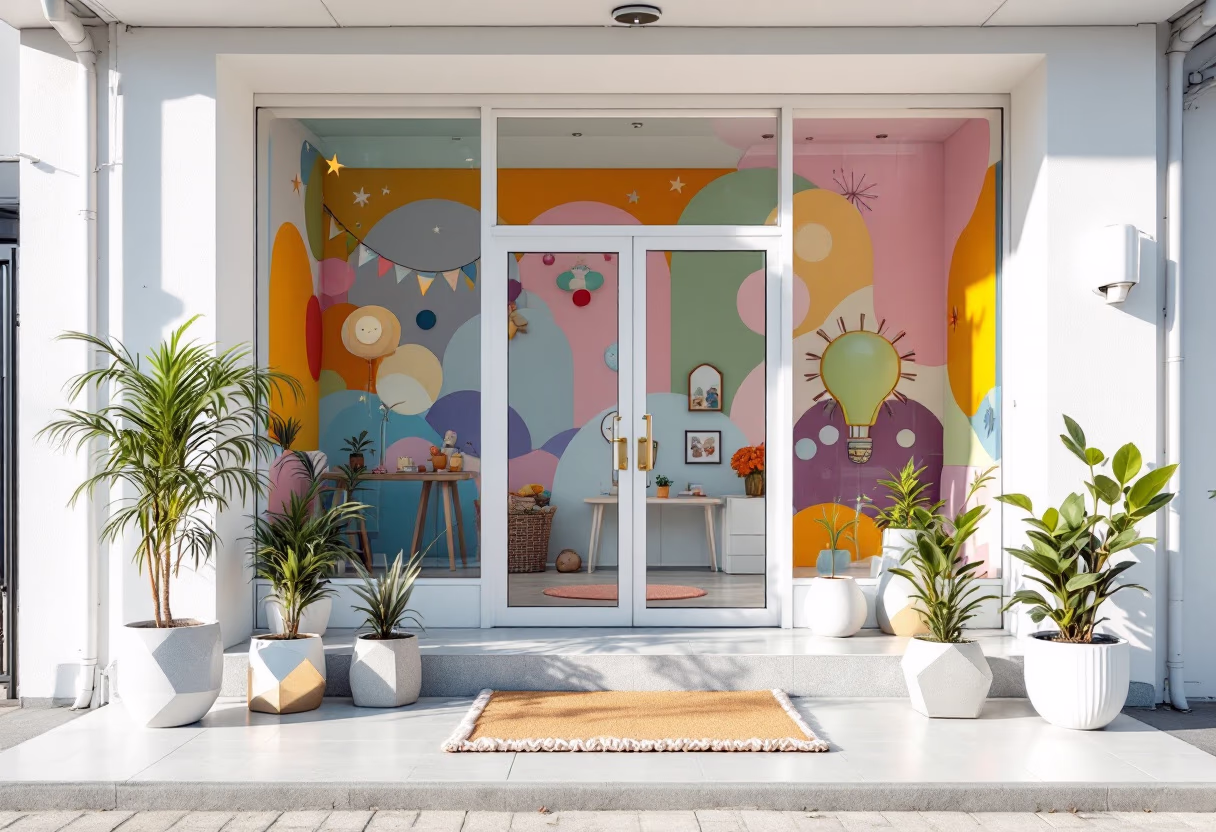 image of school exterior (for a preschool & daycare)